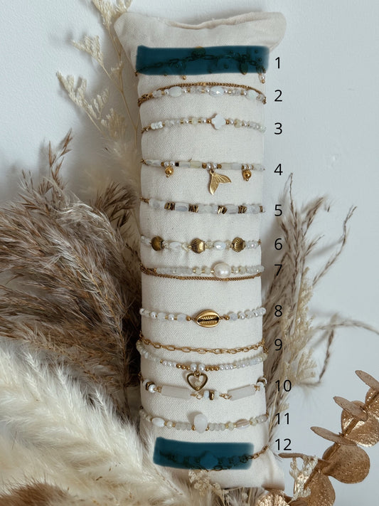 Bracelets Esprit Mer et perles nacrées