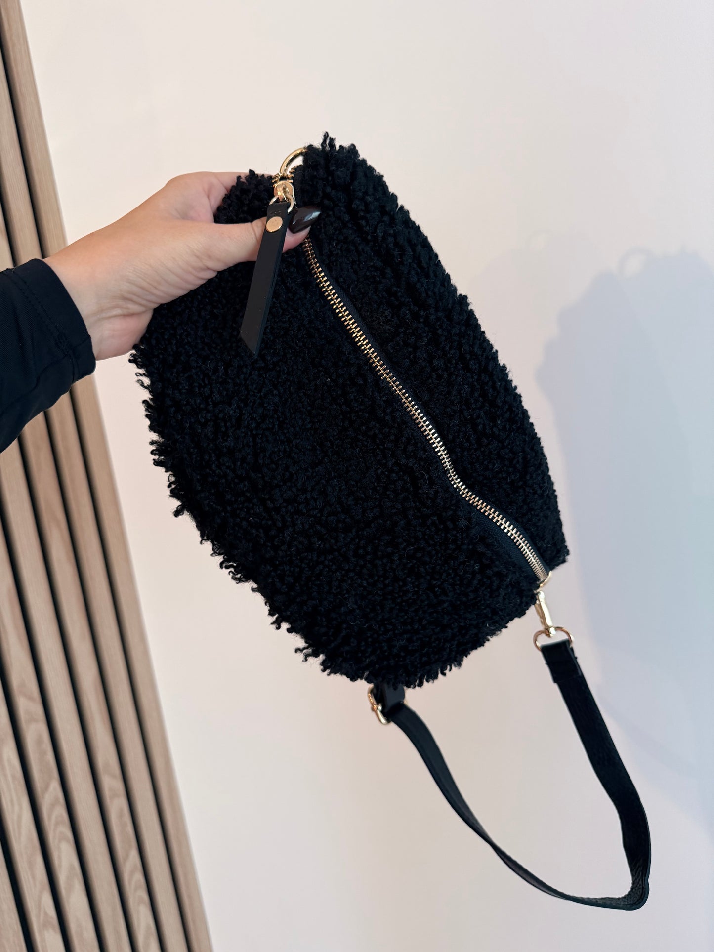 Sac banane Teddy noir