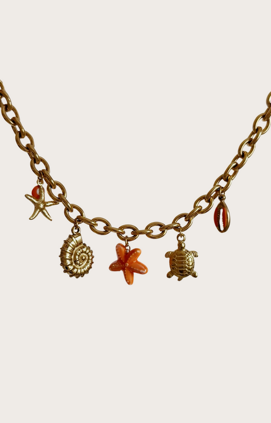 Collier Mer orange