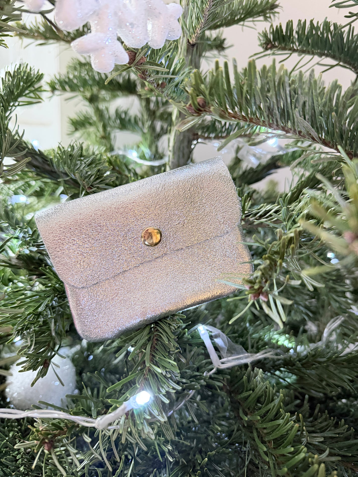 Petit porte monnaie argenté