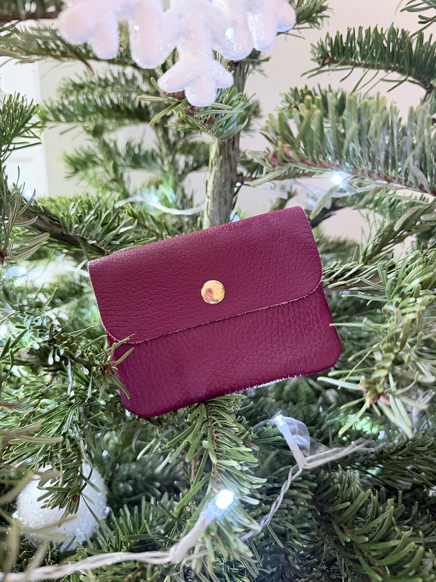Petit porte monnaie bordeaux