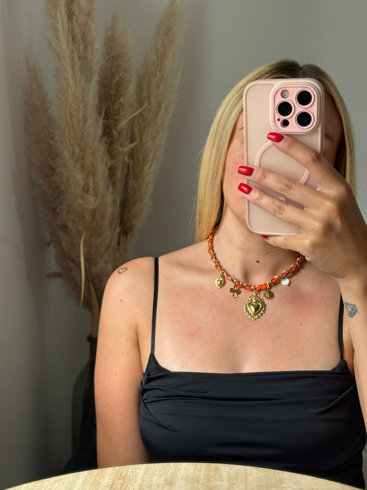Collier AURA Orange