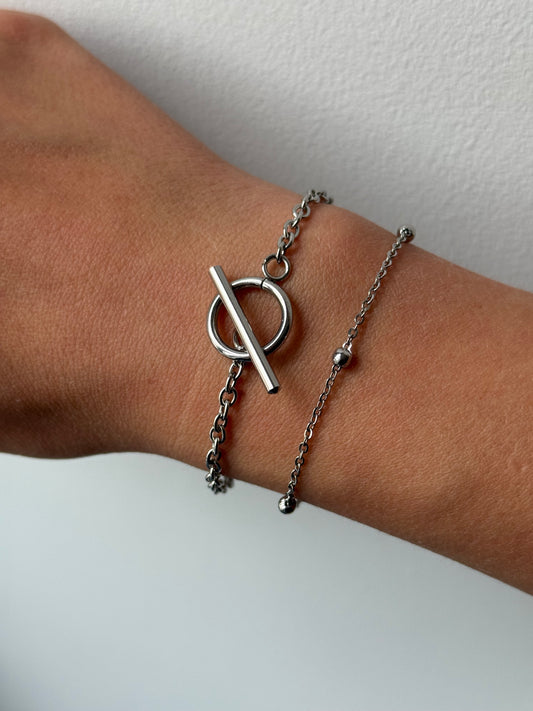 Duo Bracelets argentés