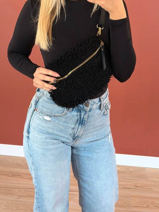 Sac banane Teddy noir