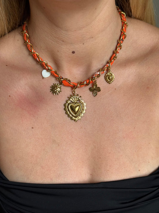 Collier AURA Orange