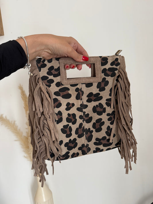 Sac Savane Léopard beige